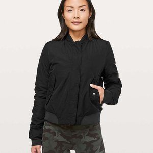 Lululemon warm two ways bomber jacket reversible